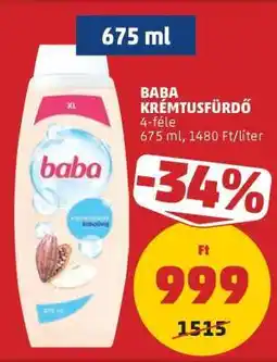 PENNY Baba Krémtusfürdő ajánlat