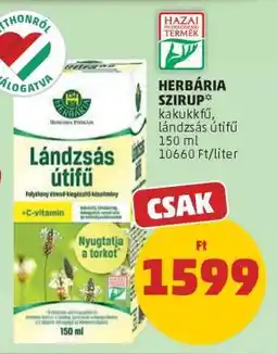 PENNY Herbária Szirup ajánlat