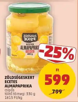 PENNY Zöldségeskert Ecetes Almapaprika ajánlat