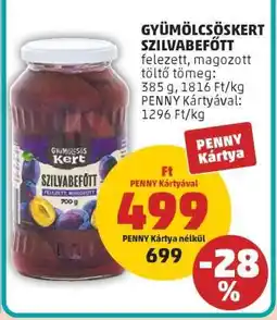 PENNY Gyümölcsöskert Szilvabefőtt ajánlat