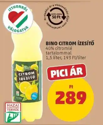 PENNY Bino Citrom Ízesítő ajánlat