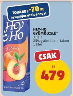 PENNY HEY-HO Gyümölcslé ajánlat