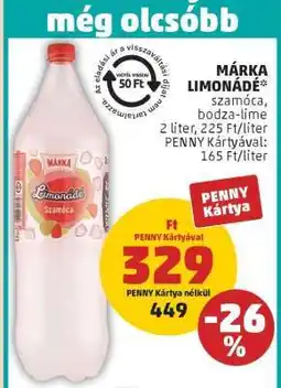 PENNY MÁRKA Limonádé ajánlat