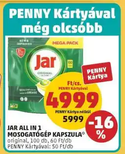 PENNY Jar All in 1 Mosogatógép Kapszula ajánlat