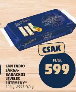 PENNY San Fabio Sárga-barackos leveles sütemény ajánlat