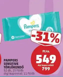 PENNY Pampers Sensitive Törlőkendő ajánlat