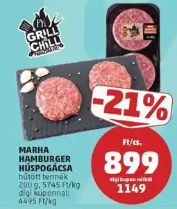 PENNY Marha Hamburger Húspogácsa ajánlat