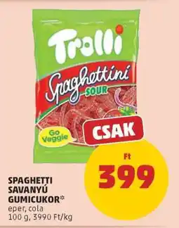 PENNY SPAGHETTI SAVANYÚ GUMICUKOR ajánlat