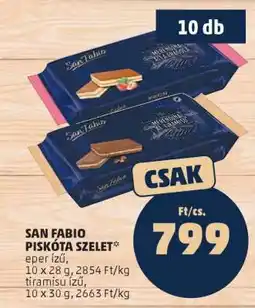 PENNY San Fabio Piskóta Szelet ajánlat