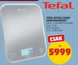 PENNY TEFAL OPTISS SILVER KONYHAMÉRLEG ajánlat