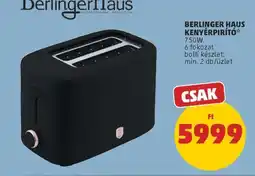 PENNY Berlinger Haus Kenyérpirító ajánlat