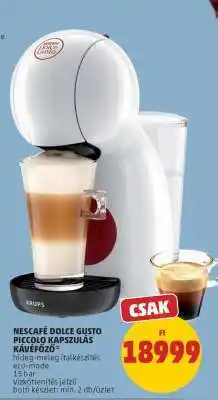 PENNY NESCAFÉ Dolce Gusto Piccolo kapszulás kávéfőző ajánlat
