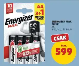 PENNY Energizer Max Elem ajánlat