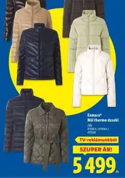 Lidl Esmara Női thermo dzseki ajánlat