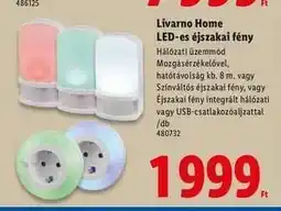 Lidl LIVARNO HOME LED-es éjszakai fény ajánlat