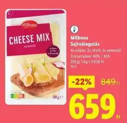 Lidl MILBONA Sajtválogatás ajánlat