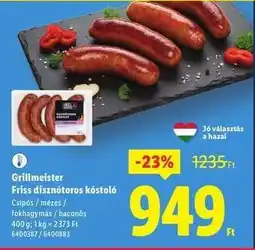 Lidl GRILLMEISTER Friss disznótoros kóstoló ajánlat