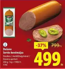 Lidl DULANO Sertés kenőmájas ajánlat