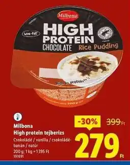 Lidl MILBONA High Protein tejberizs ajánlat