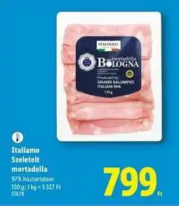 Lidl Italiano Szeletelt mortadella ajánlat