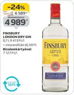 Auchan FINSBURY LONDON DRY GIN ajánlat