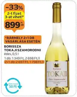 Auchan BORISSZA TOKAJI SZAMORODNI édes, 0,5 l ajánlat