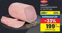 Spar Regnum Löncs ajánlat