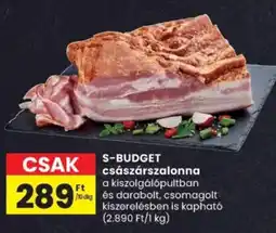 Spar S-BUDGET császárszalonna ajánlat