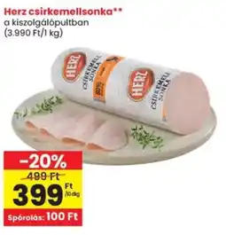 Spar Herz csirkemellsonka ajánlat