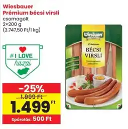 Spar Wiesbauer Prémium bécsi virsli ajánlat