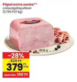 Spar Pápai extra sonka ajánlat