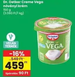 Spar Dr. Oetker Creme Vega növényi krém ajánlat