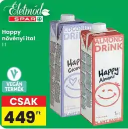Spar Happy növényi ital ajánlat