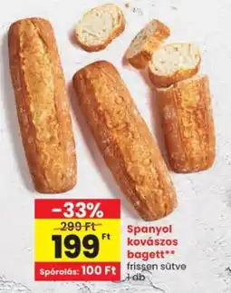 Spar Spanyol kovászos bagett ajánlat