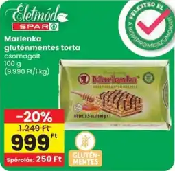 Spar Marlenka gluténmentes torta ajánlat