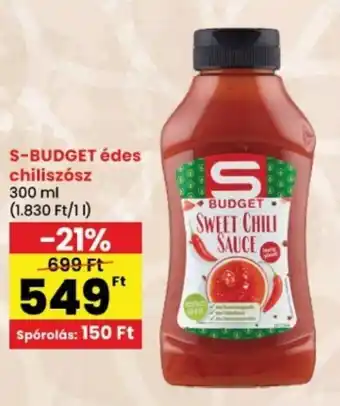 Spar S-BUDGET édes chiliszósz ajánlat