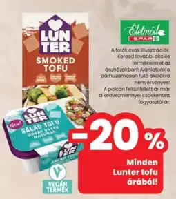 Spar Lunter tofu ajánlat