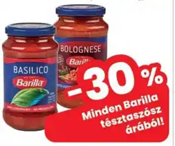 Spar Barilla tésztaszósz ajánlat