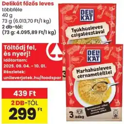 Spar Delikát főzős leves ajánlat