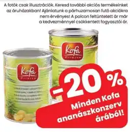 Spar Minden Kofa ananászkonzerv ajánlat