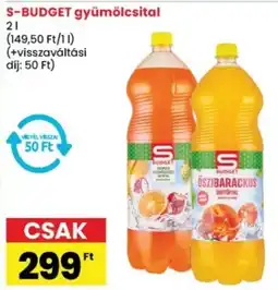 Spar S-BUDGET gyümölcsital ajánlat