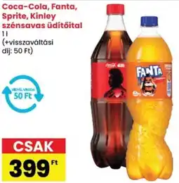 Spar Coca-Cola, Fanta, Sprite, Kinley szénsavas üdítőital ajánlat