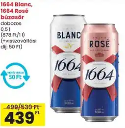 Spar 1664 Blanc, 1664 Rosé búzasör ajánlat