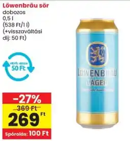Spar Löwenbräu sör ajánlat
