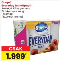 Spar Ooops! Everyday toalettpapír ajánlat