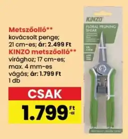 Spar KINZO metszőolló ajánlat