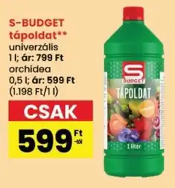 Spar S-BUDGET tápoldat ajánlat