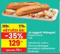 Spar Jó reggelt! félbagett ajánlat