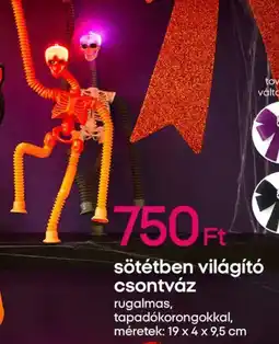 Pepco Sötétben világító csontváz ajánlat