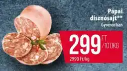 Coop Pápai disznósajt ajánlat